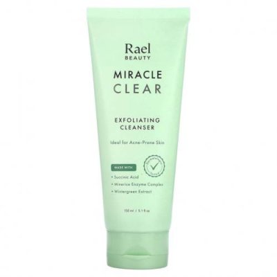 Rael, Inc., Beauty, Miracle Clear, отшелушивающее очищающее средство, 150 мл (5,1 жидк. Унции) / Эксфолиаторы и скрабы | Аптека | V4.Ru: Маркетплейс