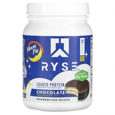 Ryse Supps, Loaded Protein, лунный пирог, шоколад, 706 г (24,9 унции) / Сывороточные белковые смеси | Аптека | V4.Ru: Маркетплейс