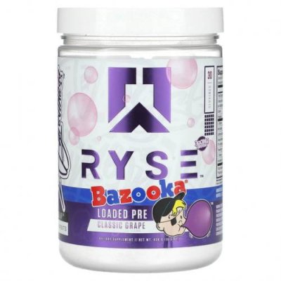 Ryse Supps, Loaded Pre, базука, классический виноград, 438 г (15,5 унции) / Стимуляторы | Аптека | V4.Ru: Маркетплейс