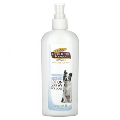 Palmer's for Pets, Какао-масло с витамином Е, лосьон-спрей для собак, без отдушек, 227 г (8 жидк. Унций) / Уход за животными | Аптека | V4.Ru: Маркетплейс