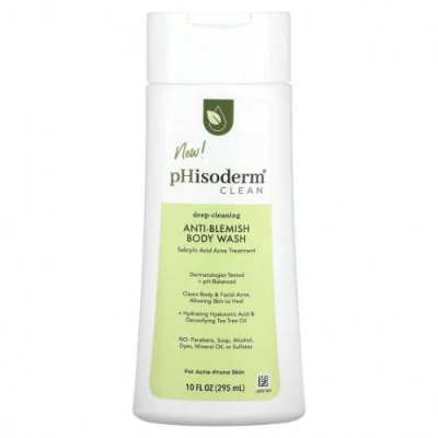 pHisoderm, Clean, гель для душа против пятен, 295 мл (10 жидк. Унций) / Гель для тела и гель для душа | Аптека | V4.Ru: Маркетплейс