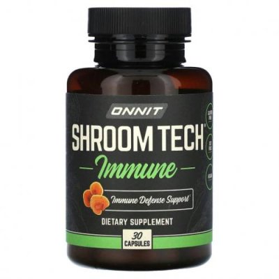 Onnit, Shroom Tech, Immune, 30 капсул / Препараты для иммунитета на основе грибов | Аптека | V4.Ru: Маркетплейс