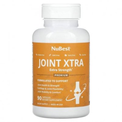 NuBest, Joint Xtra, Extra Strength, 90 капсул / Кости, суставы и хрящи | Аптека | V4.Ru: Маркетплейс