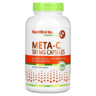 NutriBiotic, Immunity, Meta-C, 500 мг, 250 капсул без глютена / Витамин С | Аптека | V4.Ru: Маркетплейс