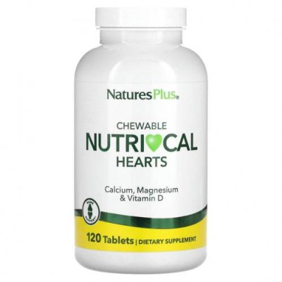 NaturesPlus, Chewable Nutri-Cal Hearts, 120 таблеток / Кальций | Аптека | V4.Ru: Маркетплейс