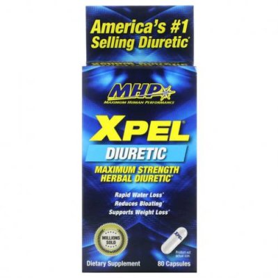 MHP, XPEL, Maximum Strength Herbal Diuretic, 80 Capsules / Мочегонные таблетки | Аптека | V4.Ru: Маркетплейс