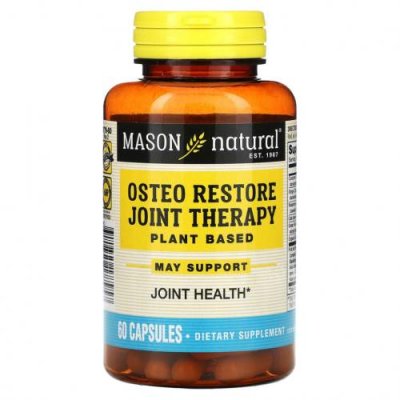 Mason Natural, Osteo Restore Joint Therapy, 60 капсул / Куркума и куркумин | Аптека | V4.Ru: Маркетплейс