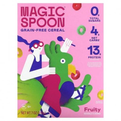 Magic Spoon, Хлопья без злаков, фруктовые, 198 г (7 унций) / Хлопья | Аптека | V4.Ru: Маркетплейс