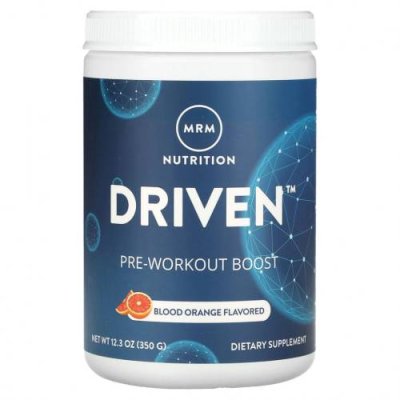 MRM Nutrition, DRIVEN, предтренировочная добавка, красный апельсин, 350 г (12,3 унции) / Стимуляторы | Аптека | V4.Ru: Маркетплейс