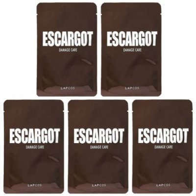 Lapcos, Escargot Damage Care Sheet Mask Set, 5 шт., 27 мл (0,91 жидк. Унции) / Тканевые маски | Аптека | V4.Ru: Маркетплейс