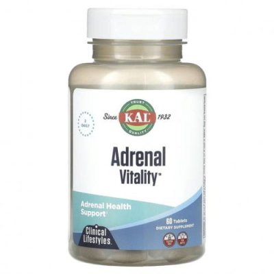 KAL, Adrenal Vitality, 60 таблеток / Здоровье надпочечников | Аптека | V4.Ru: Маркетплейс