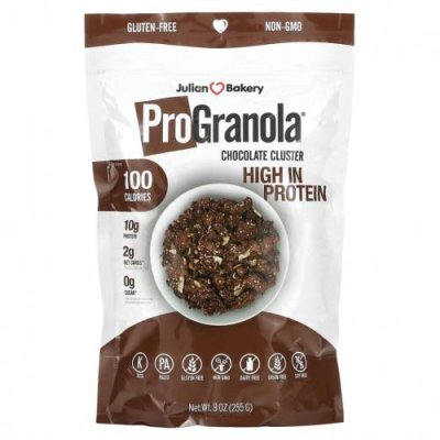 Julian Bakery, Pro Granola, шоколадные конфеты, 255 г (9 унций) / Гранола | Аптека | V4.Ru: Маркетплейс