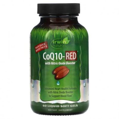 Irwin Naturals, CoQ10-Red, 60 мягких таблеток / Коэнзим Q10 (CoQ10) | Аптека | V4.Ru: Маркетплейс