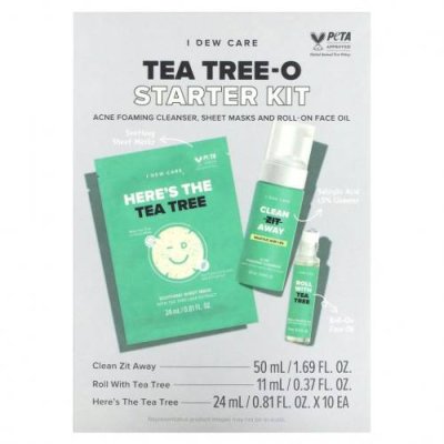 I Dew Care, Стартовый набор Tea Tree-O, 1 набор / Тканевые маски | Аптека | V4.Ru: Маркетплейс