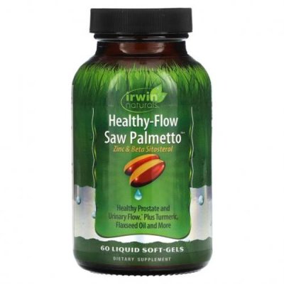 Irwin Naturals, Healthy Flow Saw Palmetto, 60 Liquid Soft-Gels / Сереноя | Аптека | V4.Ru: Маркетплейс