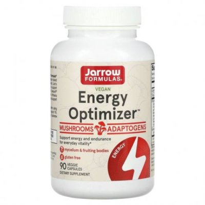 Jarrow Formulas, Energy Optimizer, 90 растительных капсул / Грибные смеси | Аптека | V4.Ru: Маркетплейс