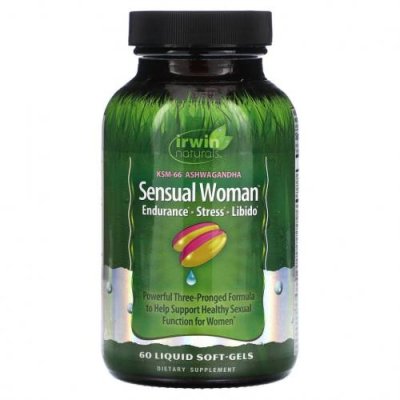 Irwin Naturals, Sensual Women, Endurance, Stress, Libido, 60 мягких таблеток с жидкостью / Женское здоровье | Аптека | V4.Ru: Маркетплейс