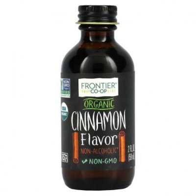 Frontier Co-op, Organic Cinnamon Flavor, Non-Alcoholic, 2 fl oz (59 ml) / Вкусовые добавки и экстракты | Аптека | V4.Ru: Маркетплейс