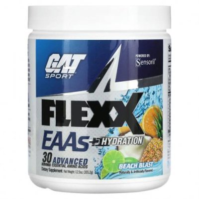 GAT, Flexx EAA + Hydration, Beach Blast, 355,2 г (12,5 унции) / Незаменимые аминокислоты | Аптека | V4.Ru: Маркетплейс