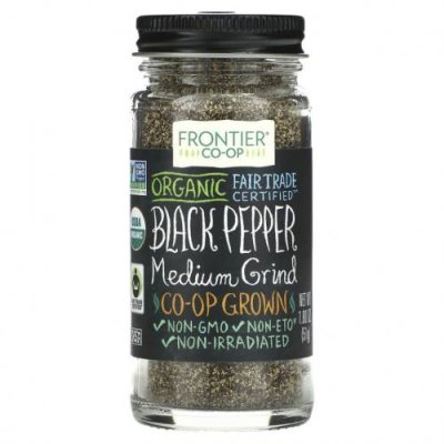 Frontier Co-op, Organic Black Pepper, Medium Grind, 1.80 oz (51 g) / Перец | Аптека | V4.Ru: Маркетплейс