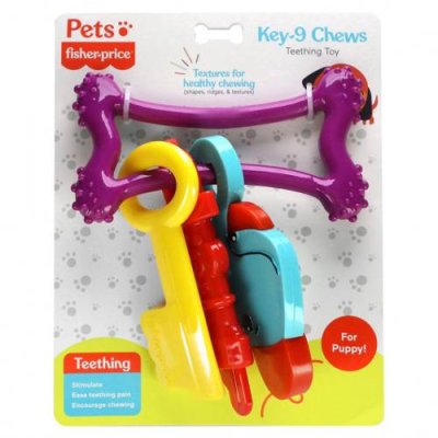 Fisher-Price, Pets, Key-9 Chews, игрушка для прорезывания зубов, для щенка, 1 жевательная игрушка / Уход за полостью рта для питомцев | Аптека | V4.Ru: Маркетплейс