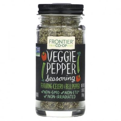 Frontier Co-op, Veggie Pepper Seasoning, 1.9 oz (54 g) / Универсальные приправы | Аптека | V4.Ru: Маркетплейс