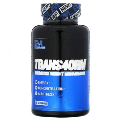 EVLution Nutrition, Trans4orm, энергичная коррекция веса, 60 растительных капсул / Диетические средства | Аптека | V4.Ru: Маркетплейс