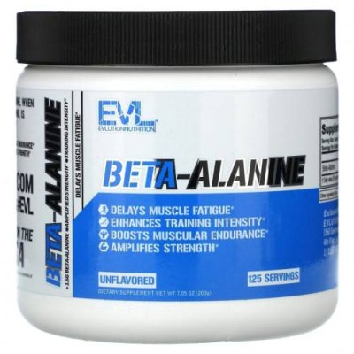 EVLution Nutrition, Бета-аланин, без добавок, 200 г (7,05 унции) / Бета-аланин | Аптека | V4.Ru: Маркетплейс