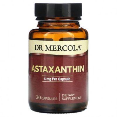 Dr. Mercola, Astaxanthin, 4 mg, 30 Capsules / Астаксантин | Аптека | V4.Ru: Маркетплейс