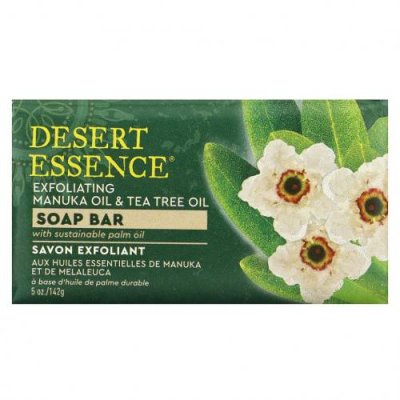 Desert Essence, Отшелушивающее масло манука и масло чайного дерева, мыло, 142 г (5 унций) / Кусковое мыло | Аптека | V4.Ru: Маркетплейс