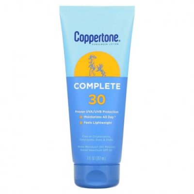 Coppertone, Солнцезащитный лосьон, комплексный, SPF 30, 207 мл (7 жидк. Унций) / Солнезащитные средства | Аптека | V4.Ru: Маркетплейс