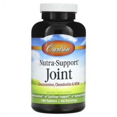 Carlson, Nutra-Support Joint, 180 Tabs / Кости, суставы и хрящи | Аптека | V4.Ru: Маркетплейс