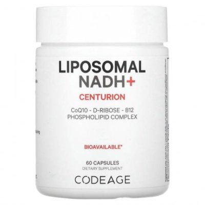 Codeage, Liposomal NADH +, центурион, 60 капсул / NADH | Аптека | V4.Ru: Маркетплейс