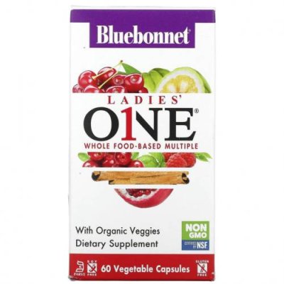 Bluebonnet Nutrition, Ladies' ONE, Whole Food-Based Multiple, 60 Vegetables Capsules / Женские мультивитамины | Аптека | V4.Ru: Маркетплейс