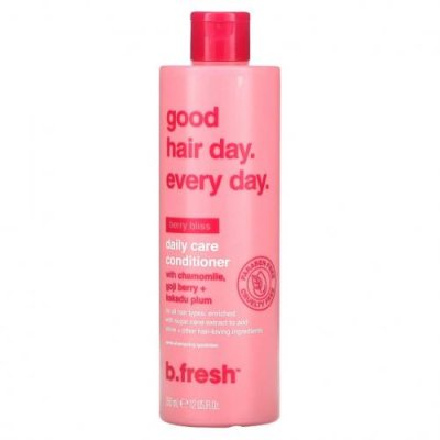 b.fresh, Good Hair Day Every Day, кондиционер для ежедневного ухода, для всех типов волос, Berry Bliss, 355 мл (12 жидк. Унций) / Кондиционер | Аптека | V4.Ru: Маркетплейс