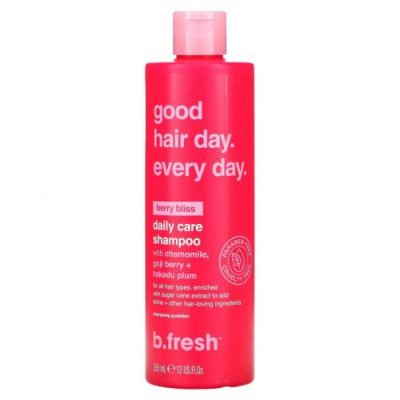 b.fresh, Good Hair Day Every Day, шампунь для ежедневного ухода, для всех типов волос, Berry Bliss, 355 мл (12 жидк. Унций) / Шампунь | Аптека | V4.Ru: Маркетплейс