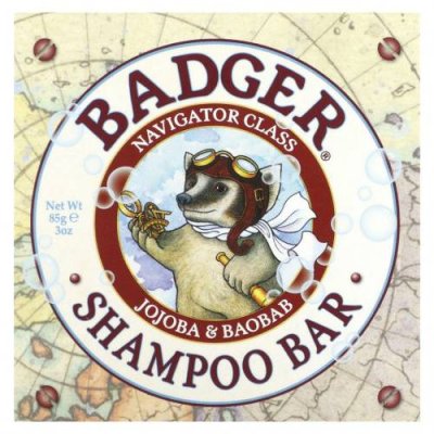 Badger Company, Шампунь, жожоба и баобаб, 85 г (3 унции) / Шампунь | Аптека | V4.Ru: Маркетплейс