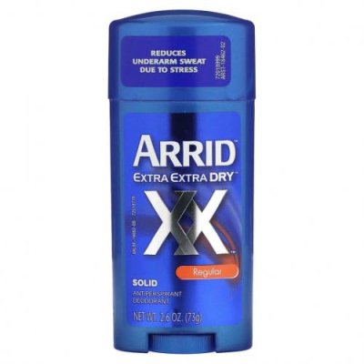 Arrid, Extra Extra Dry XX, твердый дезодорант-антиперспирант, обычный, 73 г (2,6 унции) / Дезодоранты | Аптека | V4.Ru: Маркетплейс