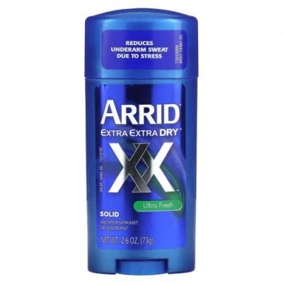 Arrid, Extra Extra Dry XX, твердый дезодорант-антиперспирант, ультра свежесть, 73 г (2,6 унции) / Дезодоранты | Аптека | V4.Ru: Маркетплейс