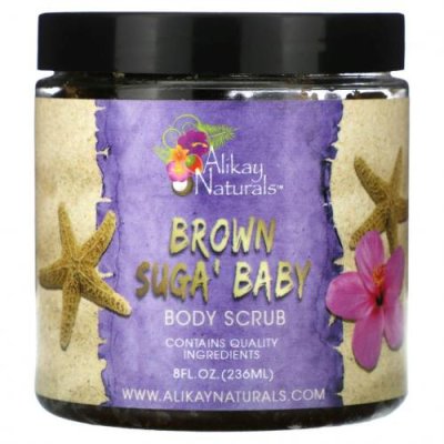 Alikay Naturals, Детский скраб для тела Brown Suga, 236 мл (8 жидк. Унций) / Сахарные скрабы и пилинги | Аптека | V4.Ru: Маркетплейс