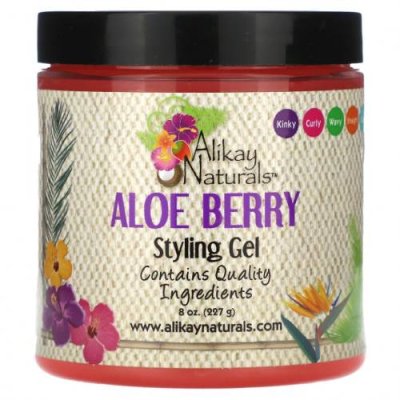 Alikay Naturals, Гель для укладки с алоэ и ягодами, 227 г (8 унций) / Гель | Аптека | V4.Ru: Маркетплейс