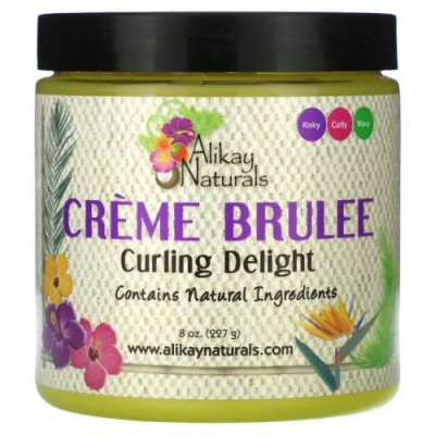 Alikay Naturals, Creme Brulee, Curling Delight, 227 г (8 унций) / Крем | Аптека | V4.Ru: Маркетплейс