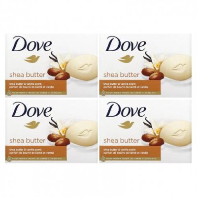 Dove, Beauty Bar Soap, масло ши и ваниль, 2 шт., По 106 г (3,75 унции) / Кусковое мыло | Аптека | V4.Ru: Маркетплейс