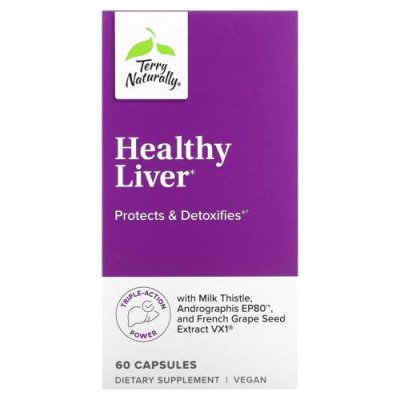 Terry Naturally, Healthy Liver, 60 капсул / Препараты для печени | Аптека | V4.Ru: Маркетплейс