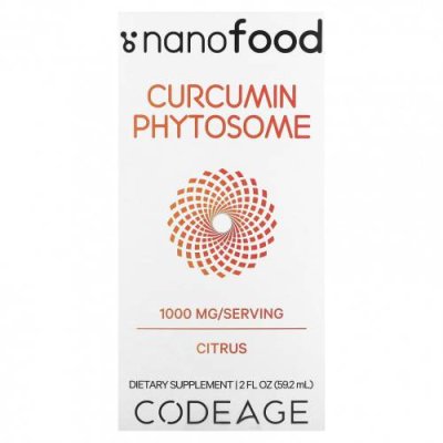 Codeage, Curcumin Phytosome, цитрусовые, 1000 мг, 59,2 мл (2 жидк. Унции) / Куркума и куркумин | Аптека | V4.Ru: Маркетплейс