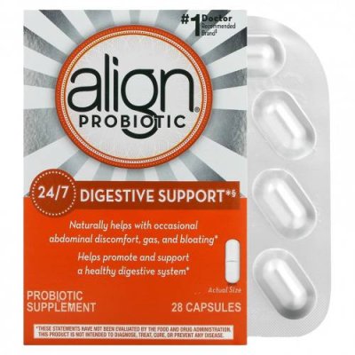 Align Probiotics, Поддержка пищеварения 24/7, добавка с пробиотиками, 28 капсул / Бифидобактерии | Аптека | V4.Ru: Маркетплейс