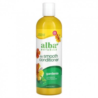 Alba Botanica, So Smooth Conditioner, кондиционер для вьющихся волос, гардения, 340 г (12 унций) / Кондиционер | Аптека | V4.Ru: Маркетплейс