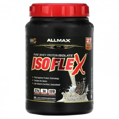 ALLMAX, Isoflex, изолят сывороточного протеина, печенье и сливки, 907 г (2 фунта) / Изолят сывороточного протеина | Аптека | V4.Ru: Маркетплейс