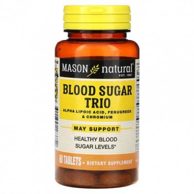 Mason Natural, Blood SugarTrio, 60 таблеток / Препараты на основе трав | Аптека | V4.Ru: Маркетплейс