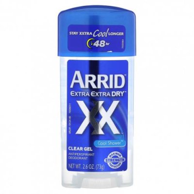 Arrid, Extra Extra Dry XX, прозрачный гель-дезодорант-антиперспирант, прохладный душ, 73 г (2,6 унции) / Дезодоранты | Аптека | V4.Ru: Маркетплейс